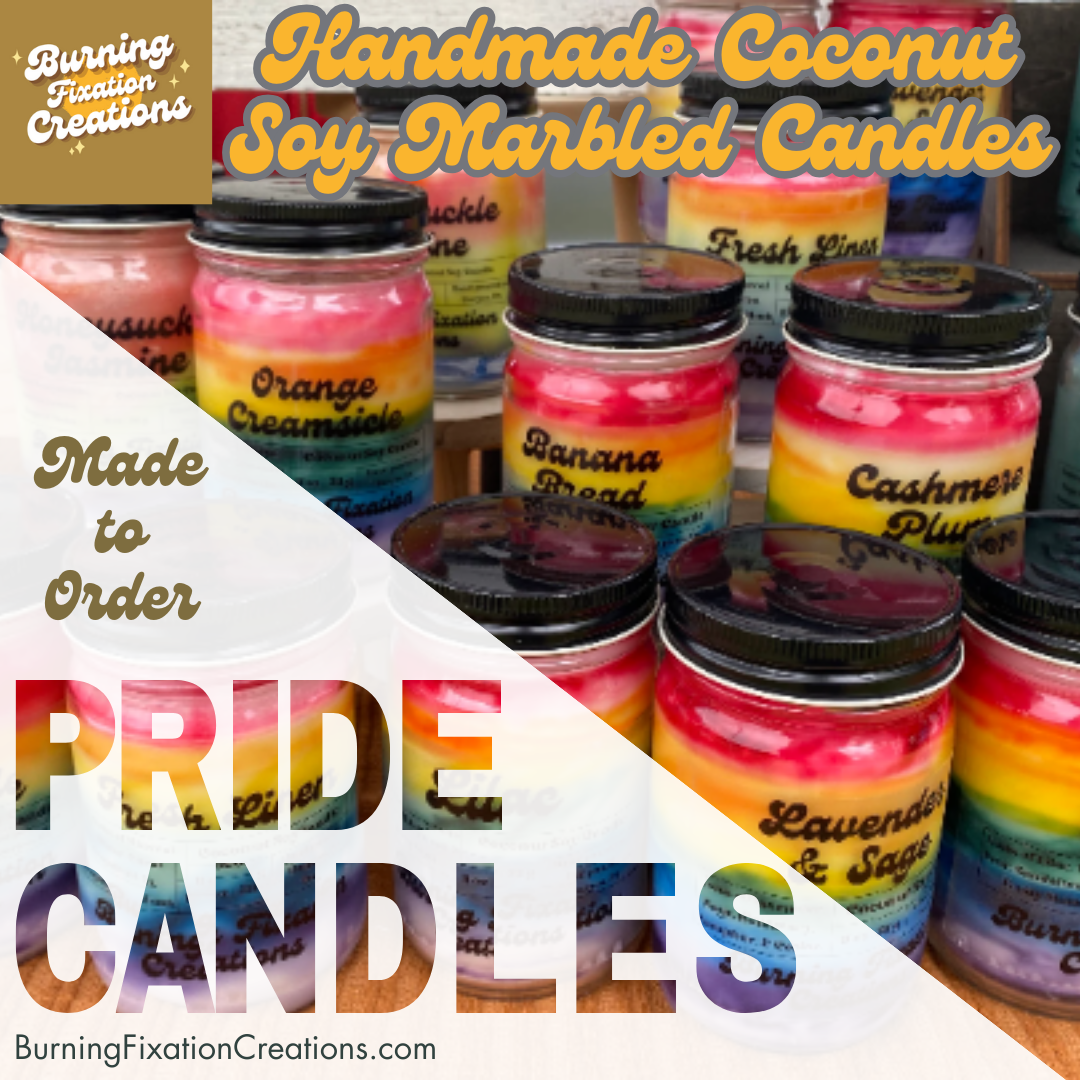 Celebrate Pride Month with Our Marbled Rainbow Pride Candles!