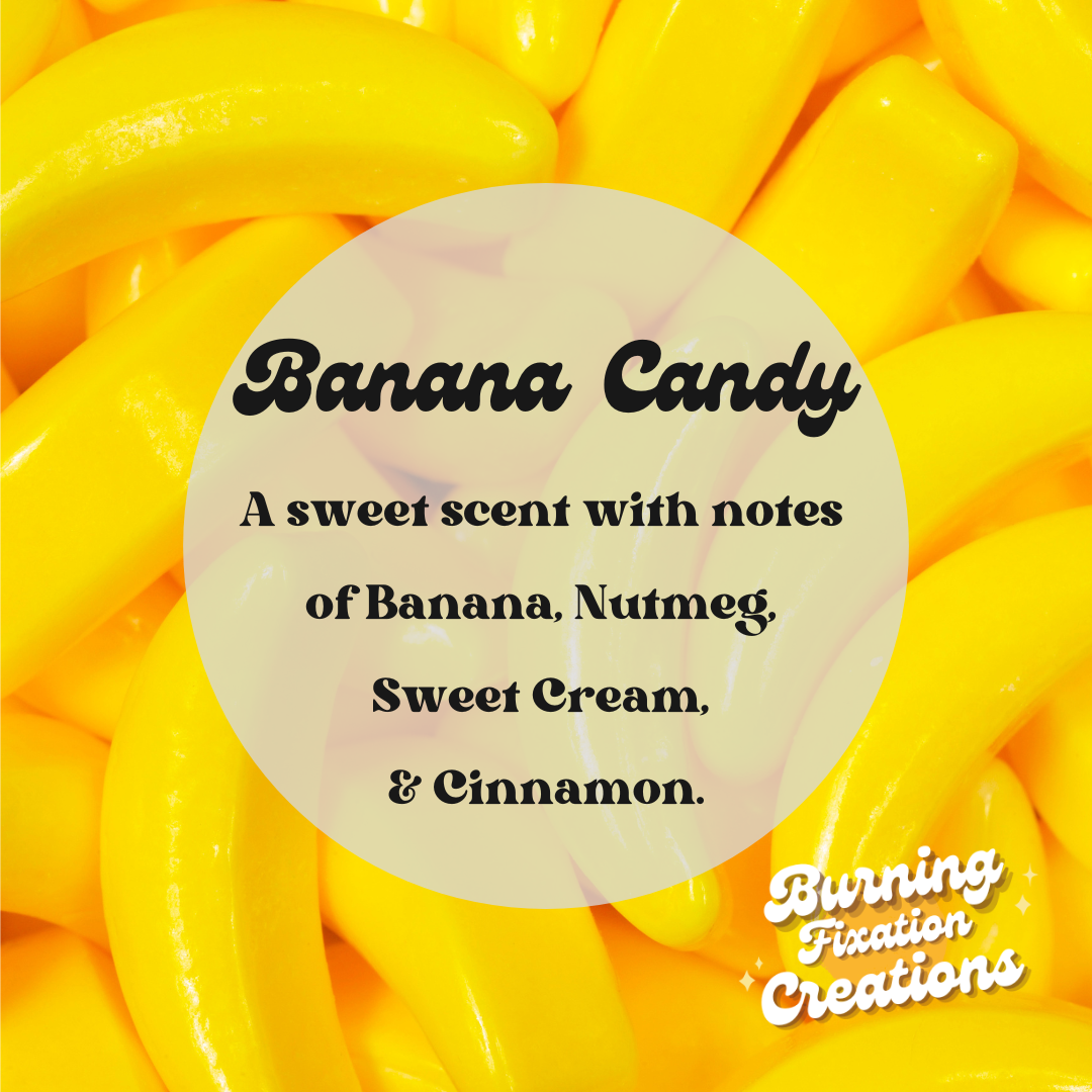 Banana Candy Marbled Candle