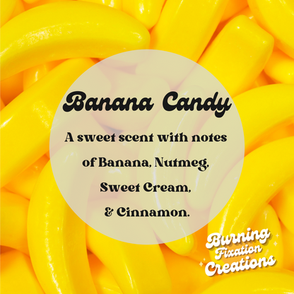 Banana Candy Marbled Candle