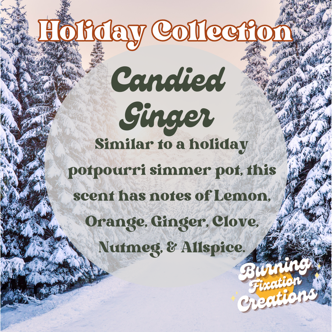 Candied Ginger Marbled Candle