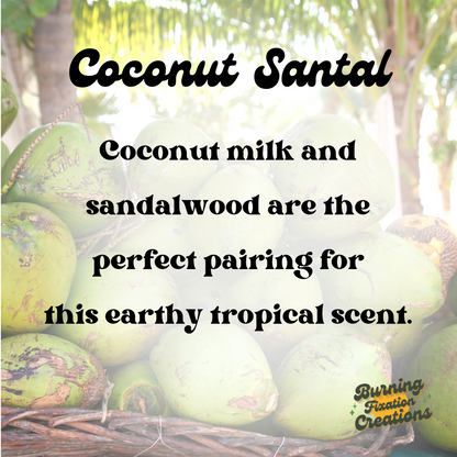 Coconut Santal Marbled Coconut Soy Candle