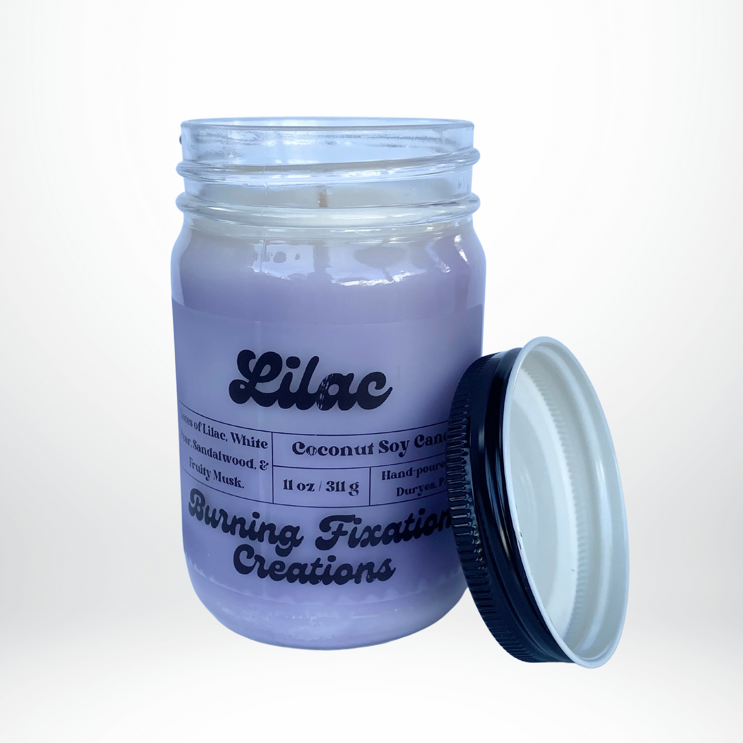 Lilac Marbled Coconut Soy Candle