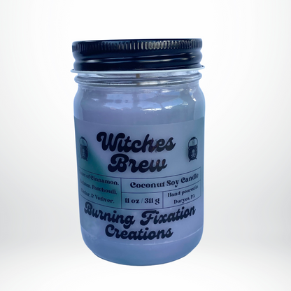 Witches Brew Marbled Candle