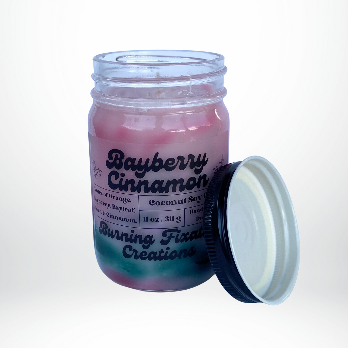 Bayberry Cinnamon Marbled Candle