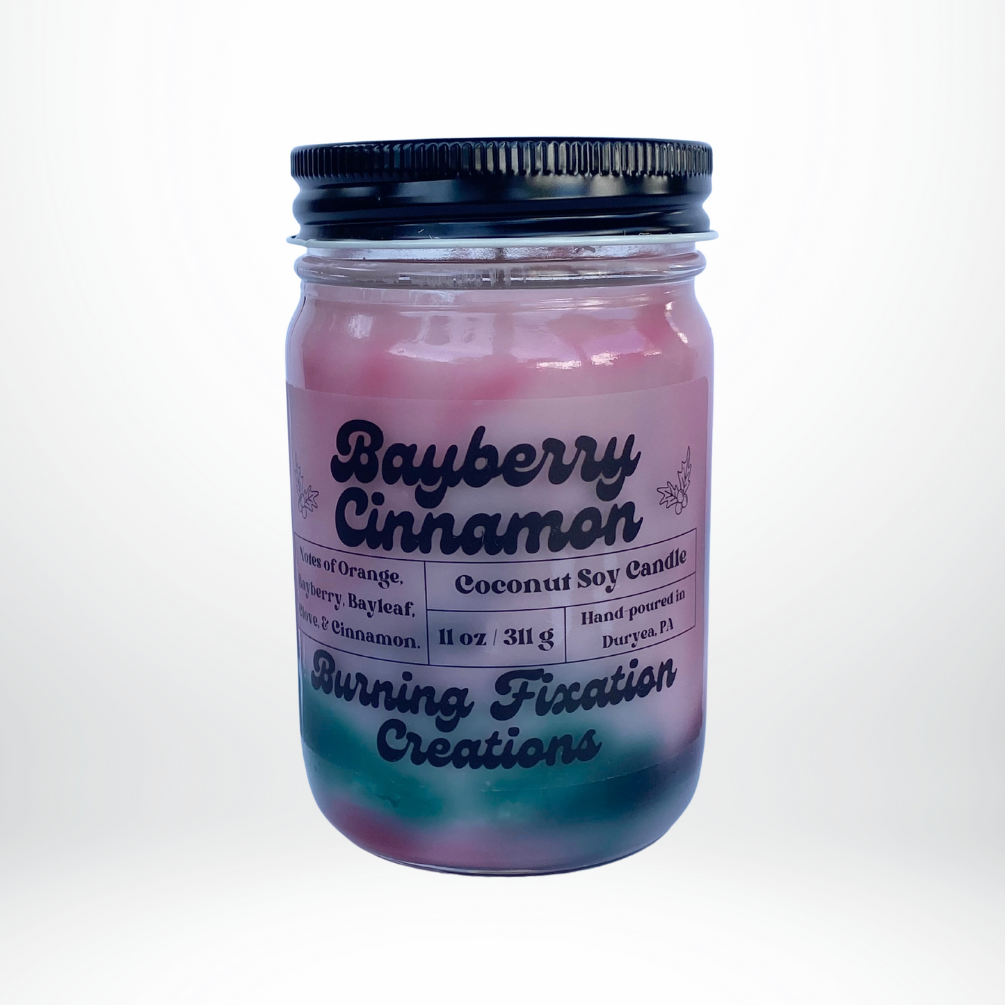 Bayberry Cinnamon Marbled Candle