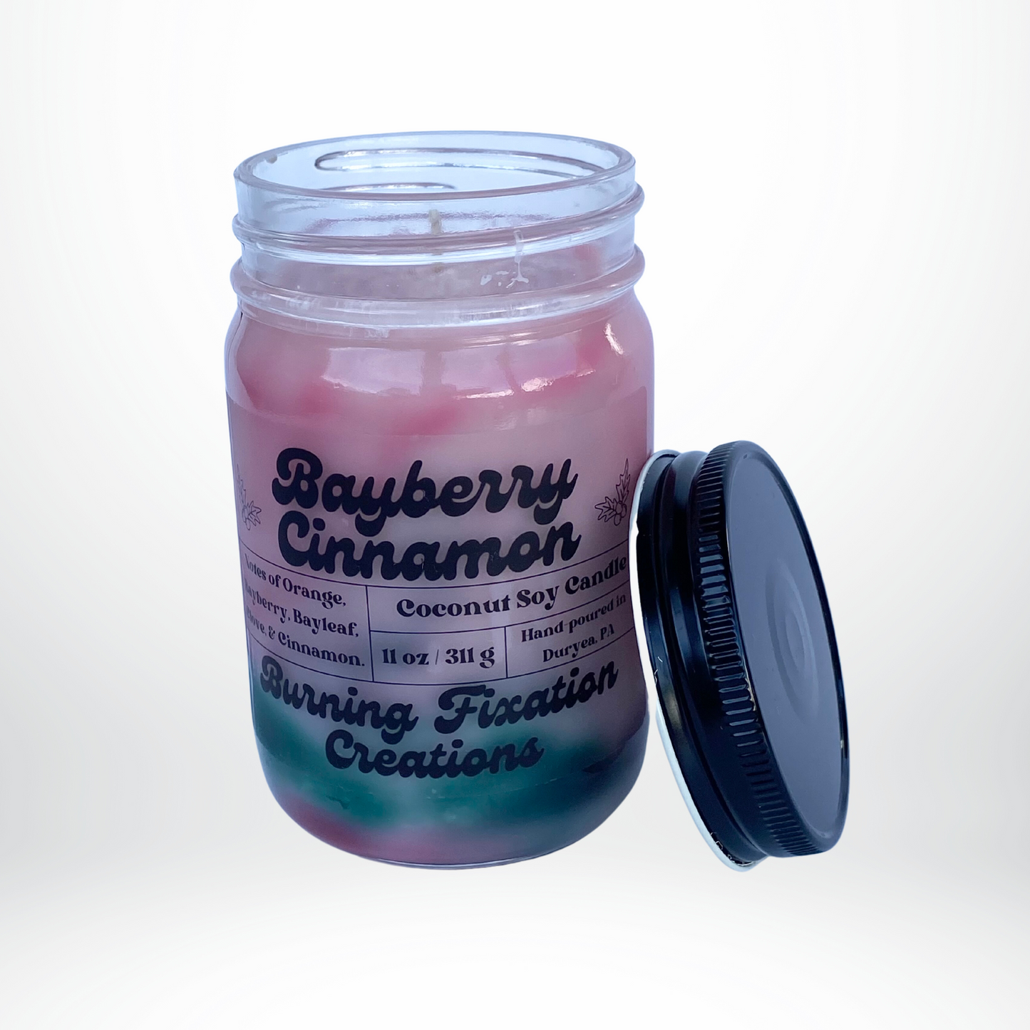 Bayberry Cinnamon Marbled Candle