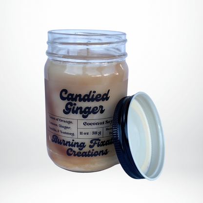 Candied Ginger Marbled Candle