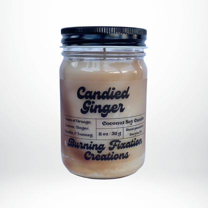 Candied Ginger Marbled Candle