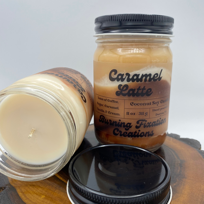 Caramel Latte Marbled Candle