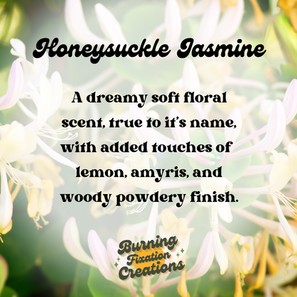 Honeysuckle Jasmine Marbled Coconut Soy Candle