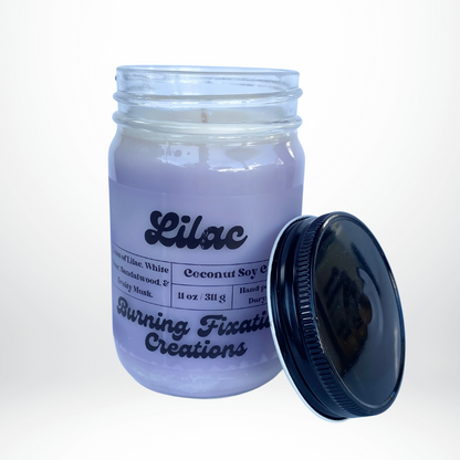 Lilac Marbled Coconut Soy Candle