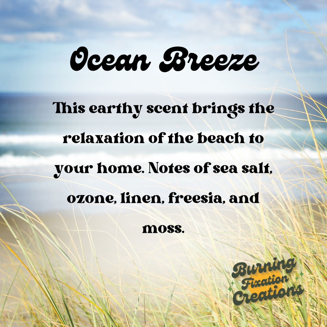 Ocean Breeze Marbled Coconut Soy Candle