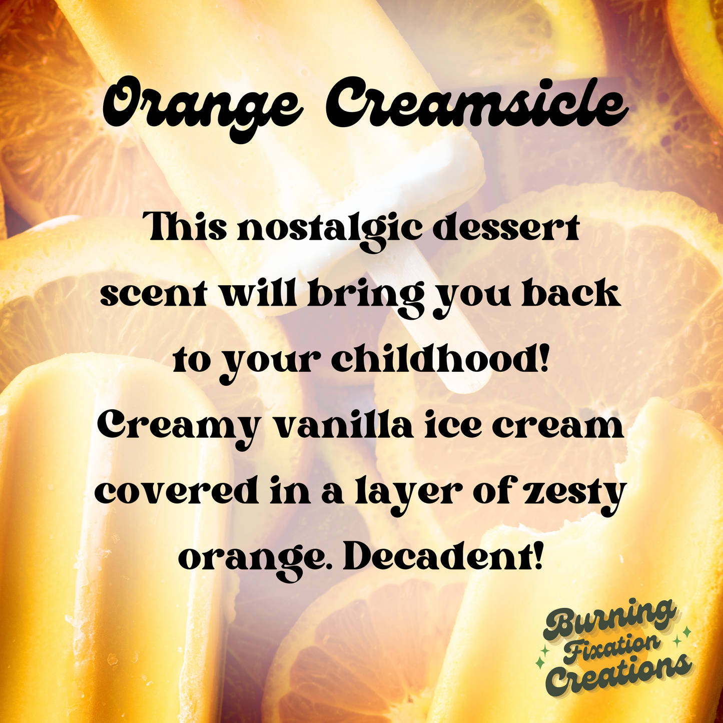 Orange Creamsicle Marbled Coconut Soy Candle