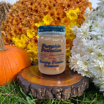 Pumpkin Perfection Marbled Candle