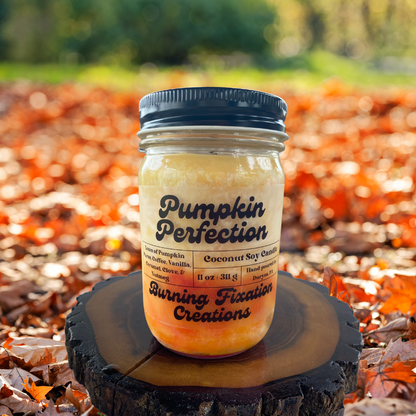 Pumpkin Perfection Marbled Candle