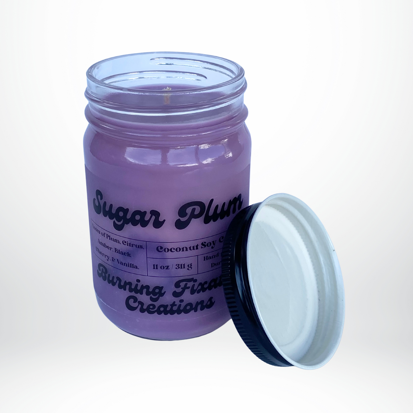 Sugar Plum Marbled Candle