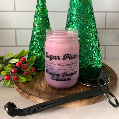 Sugar Plum Marbled Candle