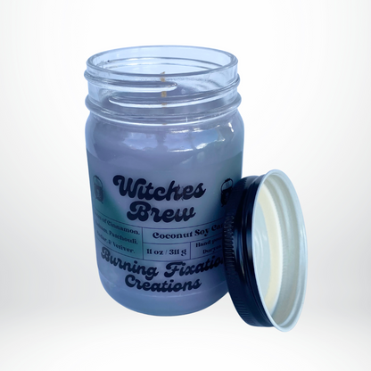 Witches Brew Marbled Candle