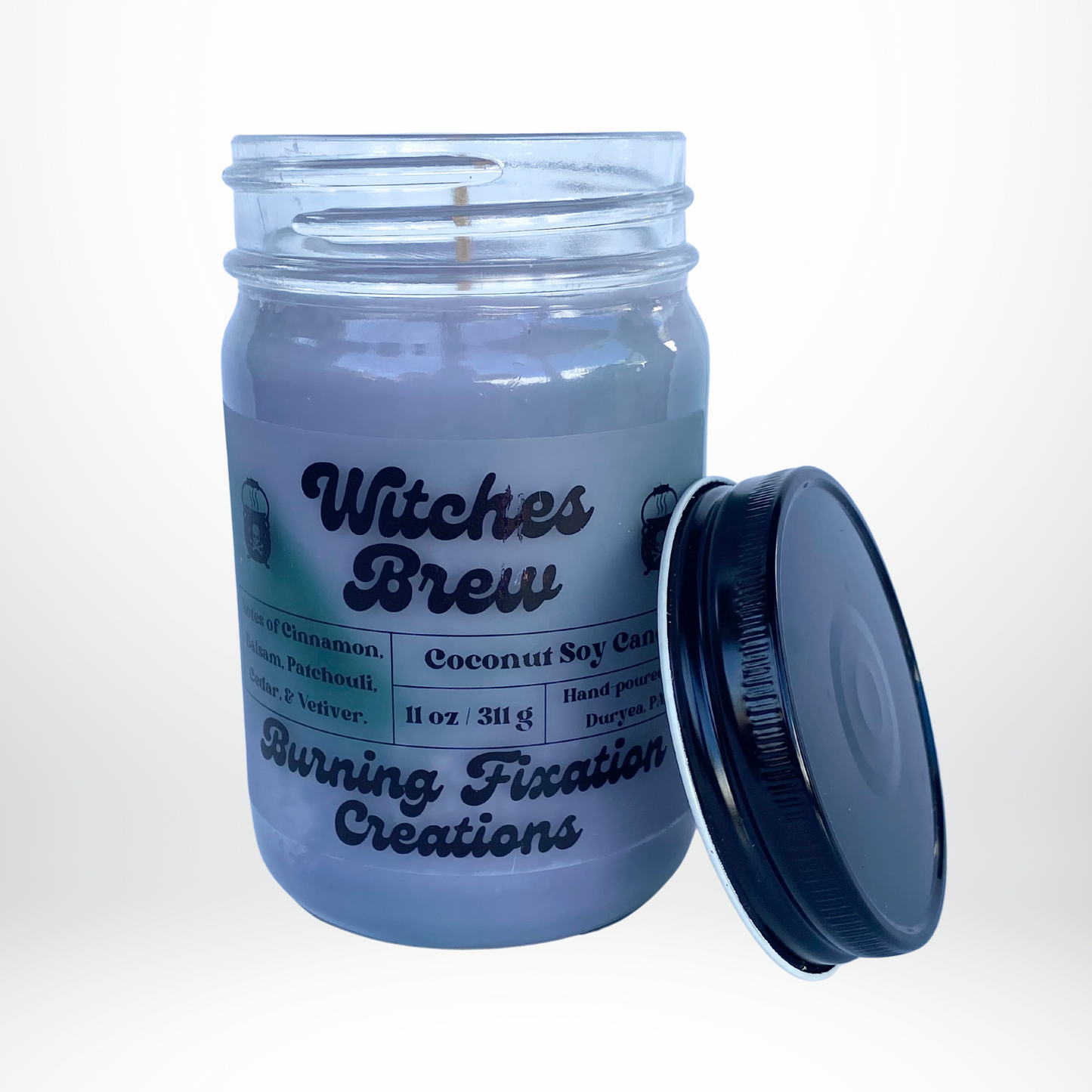 Witches Brew Marbled Candle